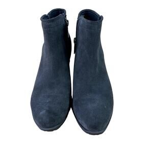 Blondo Women's  Waterproof Ankle Bootie Gray Suede  Size:7.5M